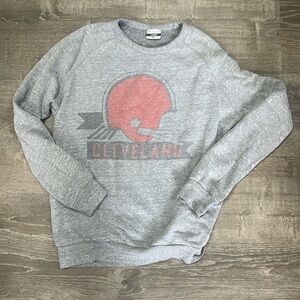 Vintage Looking Cleveland Browns Crewneck Where I’m From Size Large Faded Gray